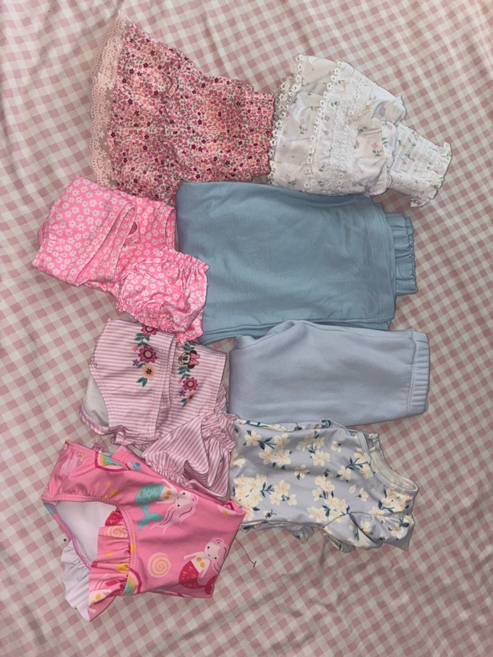Mixed Girls Clothing Set -  Assorted Swimsuits, Skirts, &  Sweatpants